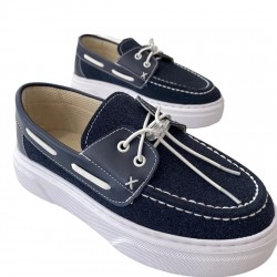 CASUAL ΜΠΛΕ ΑΣΠΡΟ 