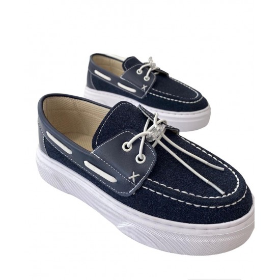 CASUAL ΜΠΛΕ ΑΣΠΡΟ