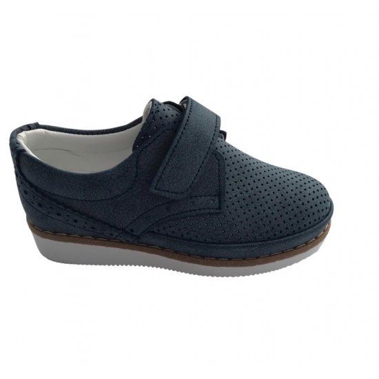 Casual παπούτσι μπλε καφέ